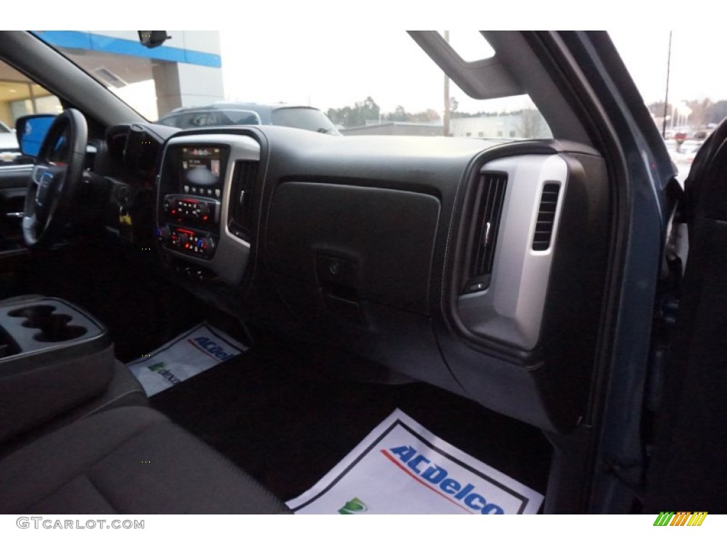 2014 Sierra 1500 SLE Double Cab - Cobalt Blue Metallic / Jet Black photo #18
