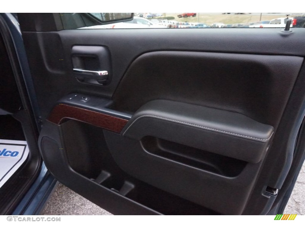 2014 Sierra 1500 SLE Double Cab - Cobalt Blue Metallic / Jet Black photo #19