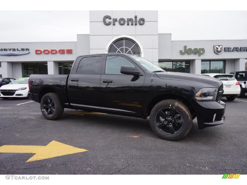 2015 1500 Express Crew Cab - Black / Black/Diesel Gray photo #1