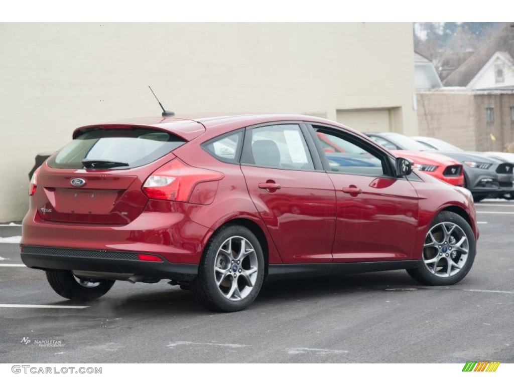 Ruby Red 2014 Ford Focus SE Hatchback Exterior Photo #102083101