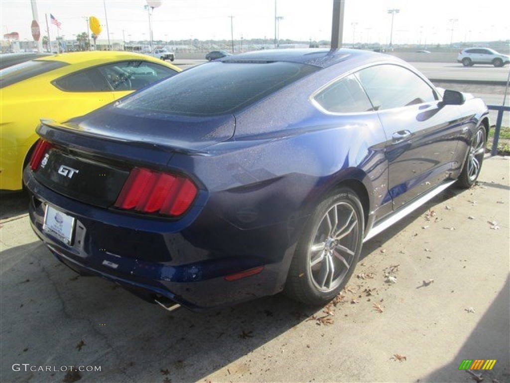 2015 Mustang GT Coupe - Deep Impact Blue Metallic / Ebony photo #8