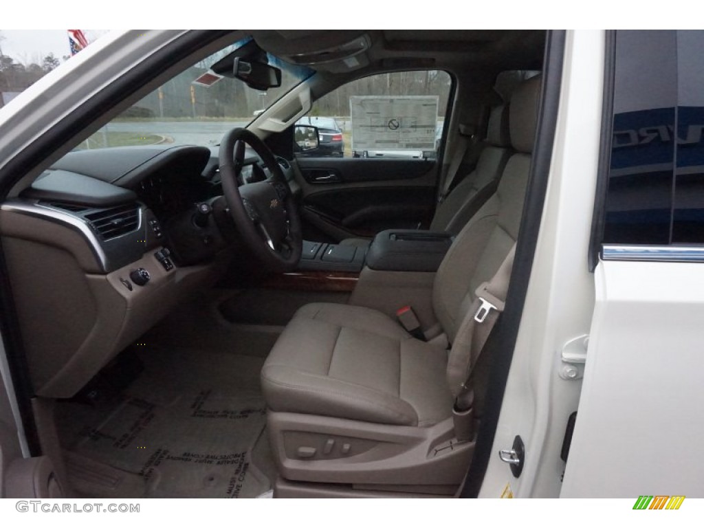 2015 Tahoe LTZ - White Diamond Tricoat / Cocoa/Dune photo #9