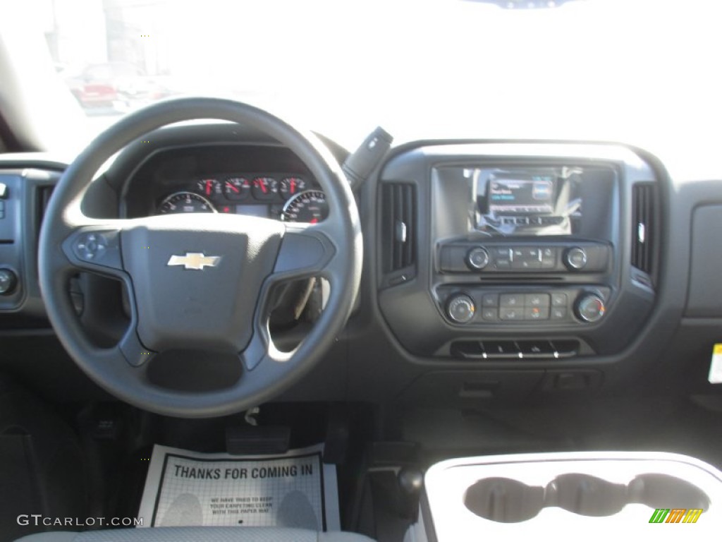 2015 Silverado 1500 WT Double Cab 4x4 - Deep Ocean Blue Metallic / Dark Ash/Jet Black photo #10