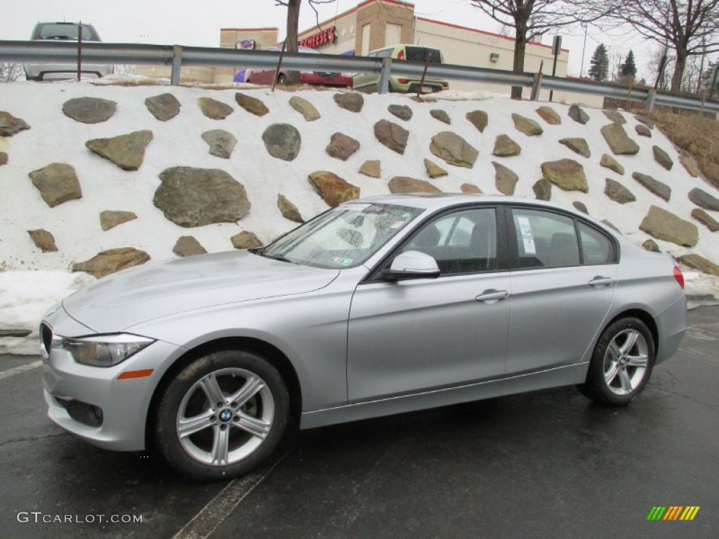 2014 3 Series 320i xDrive Sedan - Orion Silver Metallic / Black photo #1