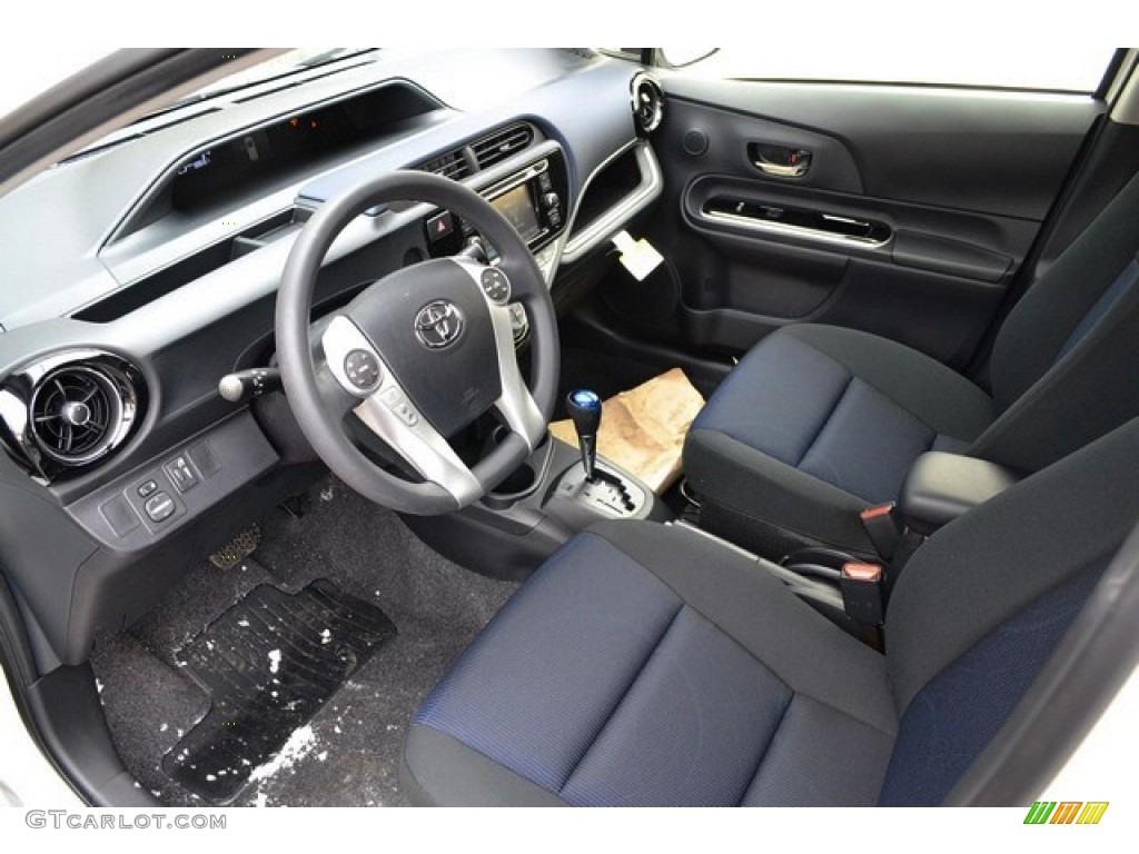 Dark Blue/Gray Interior 2015 Toyota Prius c Two Photo #102086448