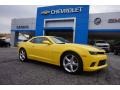 2015 Bright Yellow Chevrolet Camaro SS/RS Coupe  photo #1