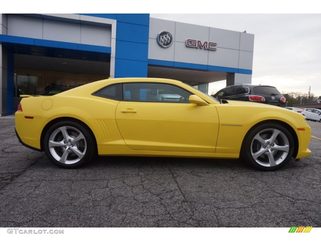 Bright Yellow 2015 Chevrolet Camaro SS/RS Coupe Exterior Photo #102087549