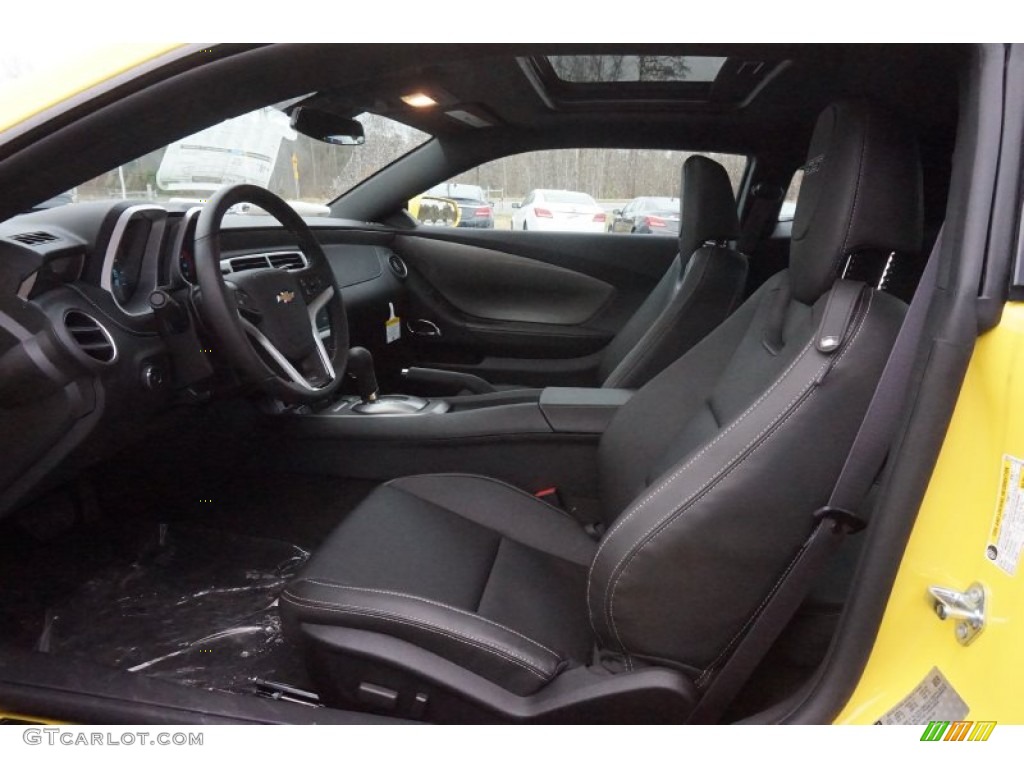 Black Interior 2015 Chevrolet Camaro SS/RS Coupe Photo #102087573