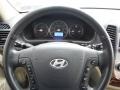 2009 Hyundai Santa Fe Beige Interior Steering Wheel Photo