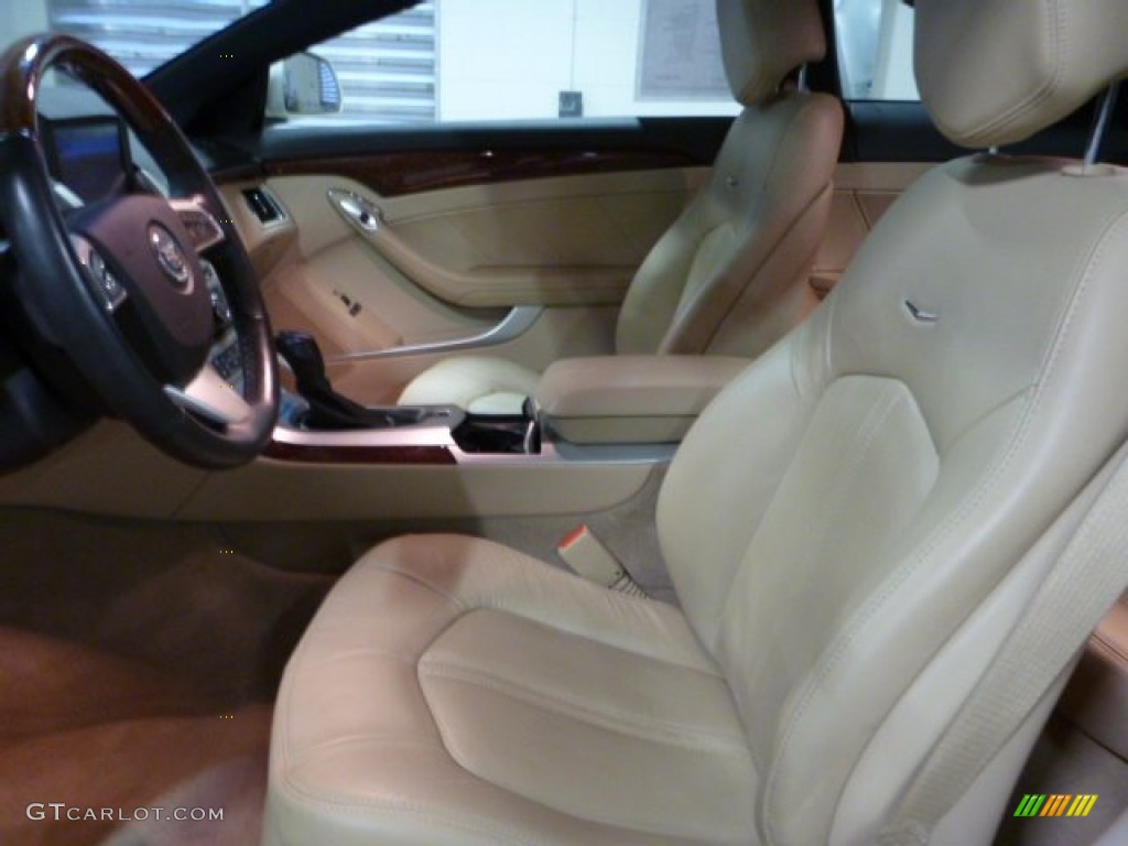 Cashmere/Ebony Interior 2013 Cadillac CTS 4 AWD Coupe Photo #102088296