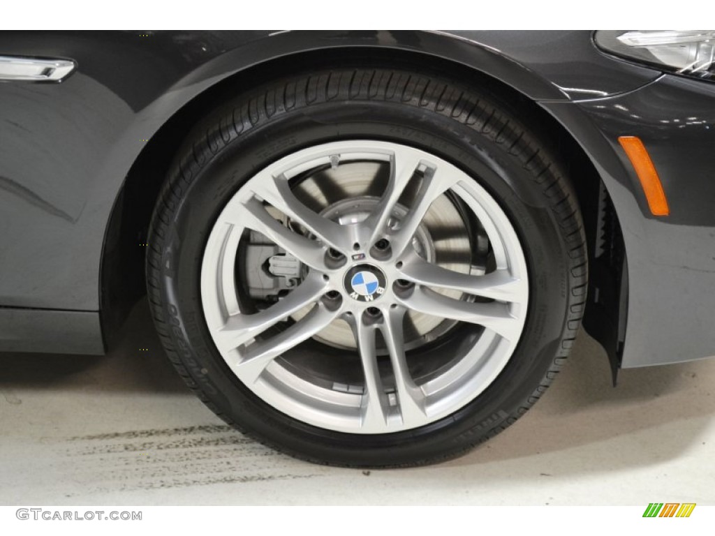 2015 5 Series 528i Sedan - Dark Graphite Metallic / Black photo #3