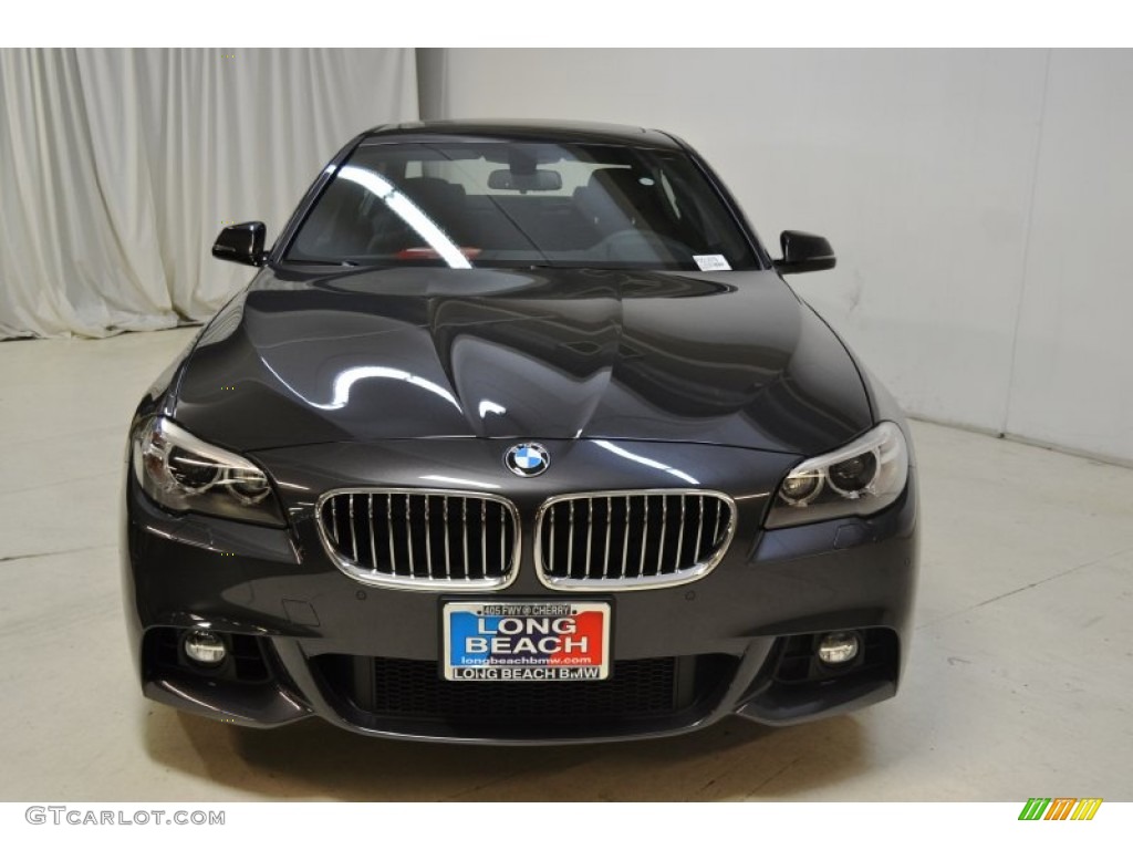 2015 5 Series 528i Sedan - Dark Graphite Metallic / Black photo #4