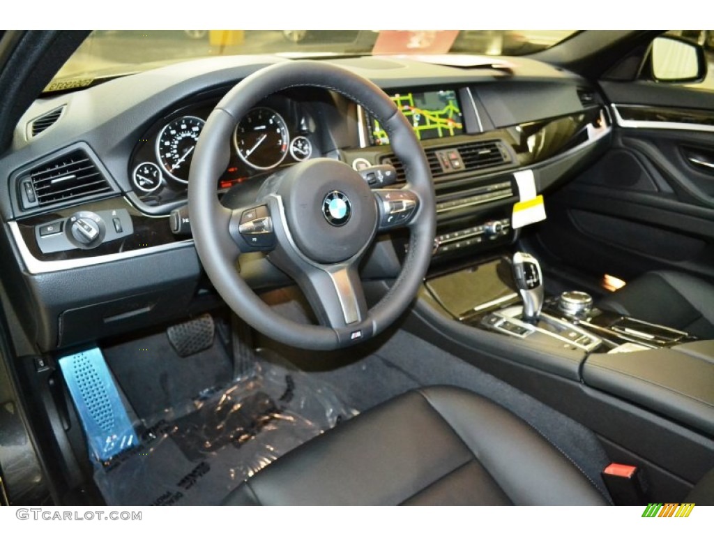 2015 5 Series 528i Sedan - Dark Graphite Metallic / Black photo #6