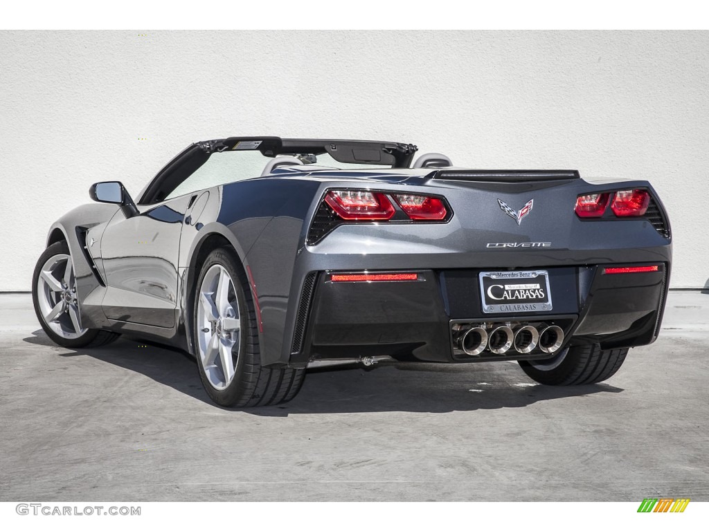 2014 Corvette Stingray Convertible - Cyber Gray Metallic / Gray photo #9