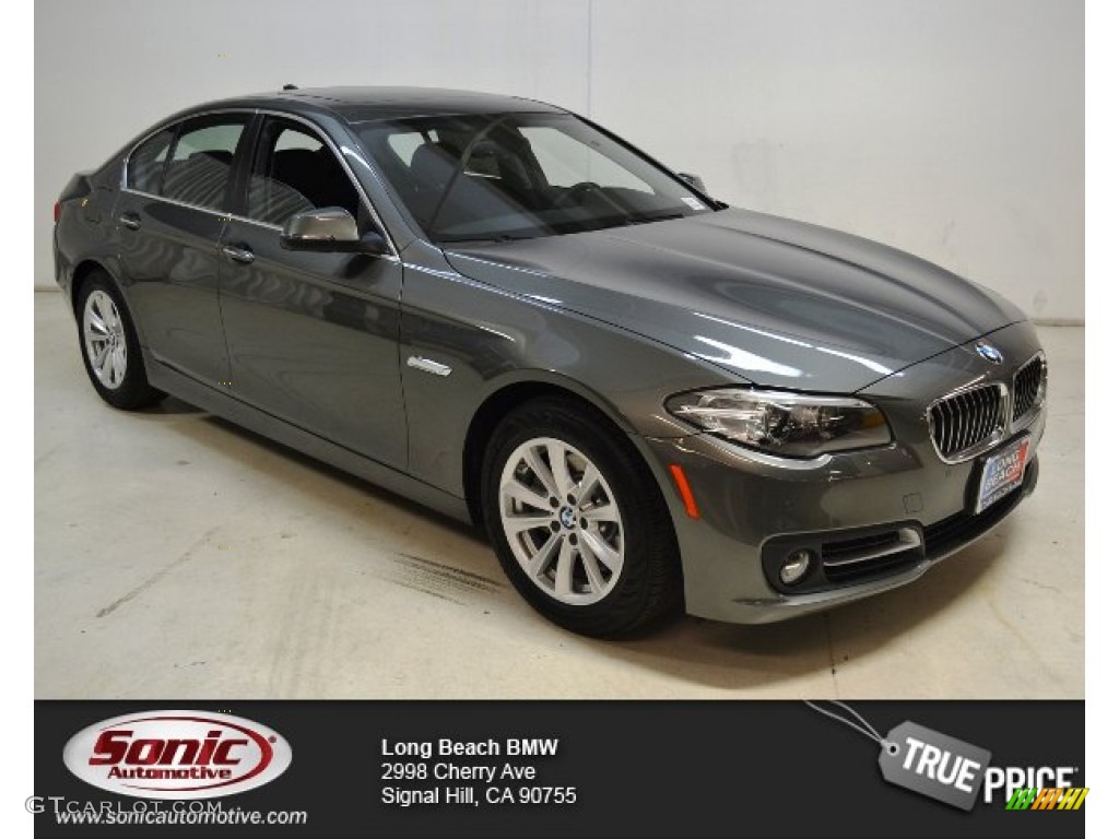 2015 5 Series 528i Sedan - Callisto Grey Metallic / Black photo #1