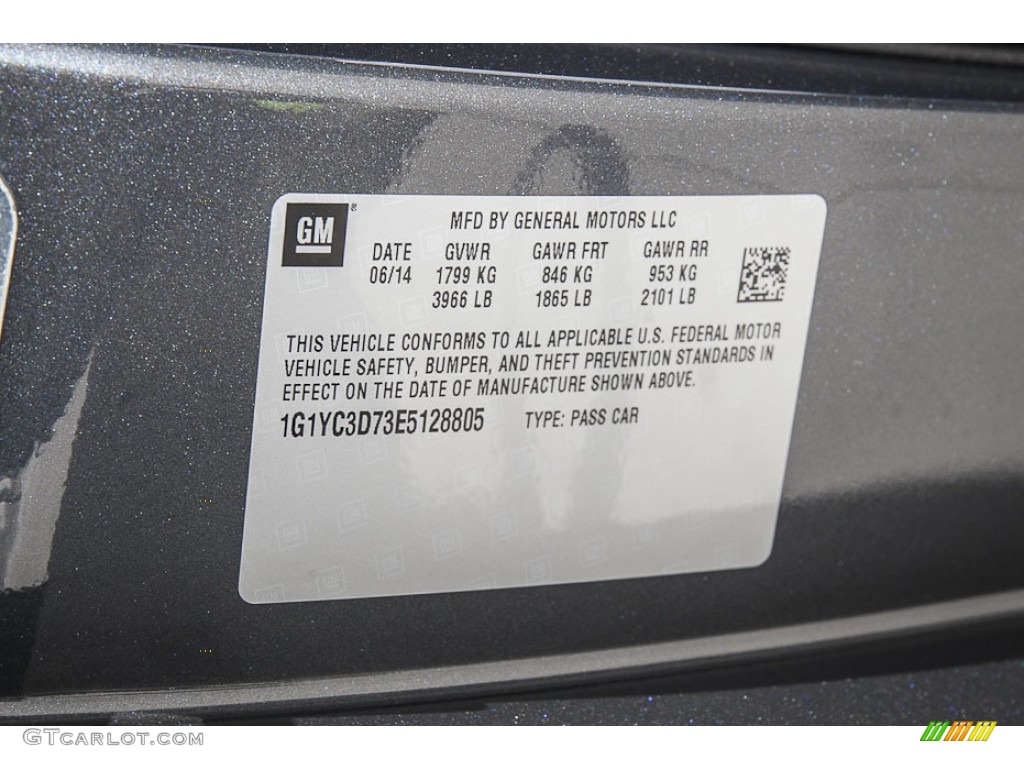 2014 Corvette Stingray Convertible - Cyber Gray Metallic / Gray photo #18