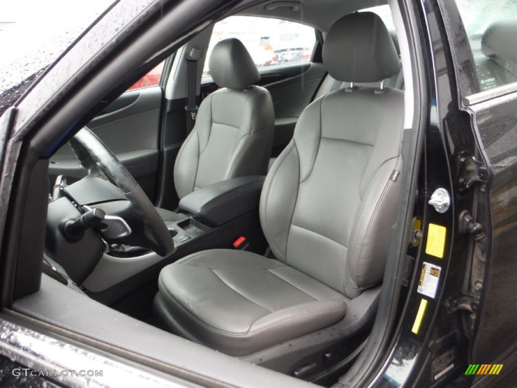Gray Interior 2013 Hyundai Sonata Limited 2.0T Photo #102089913