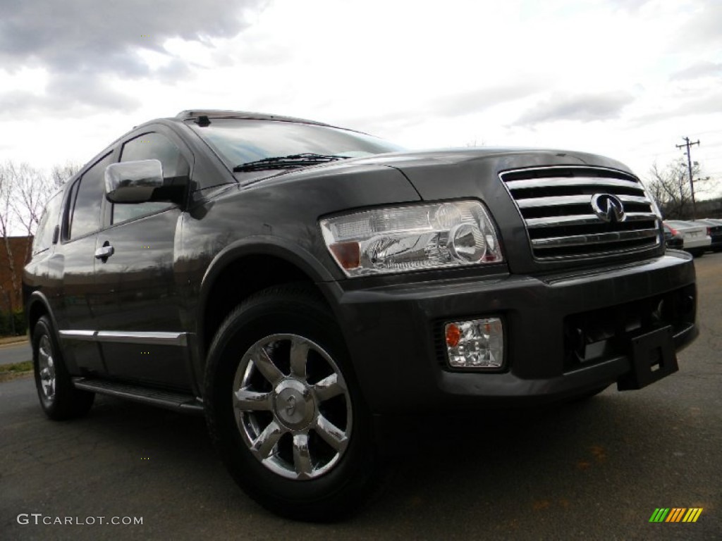 2005 QX 56 4WD - Silver Graphite Gray / Graphite photo #2
