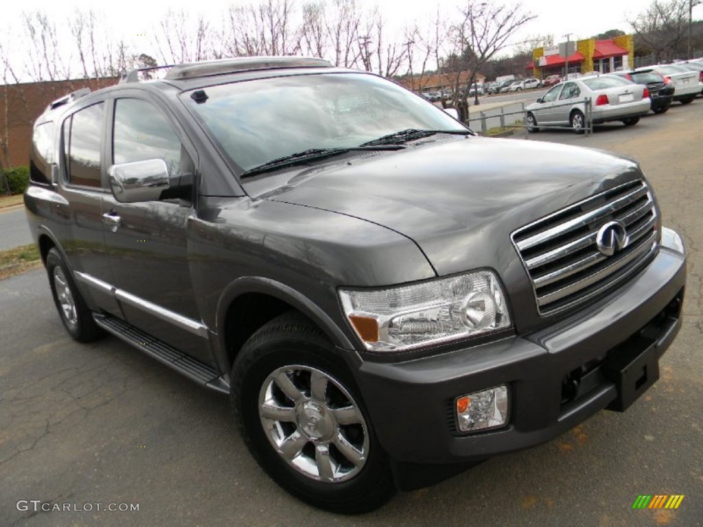 2005 QX 56 4WD - Silver Graphite Gray / Graphite photo #3