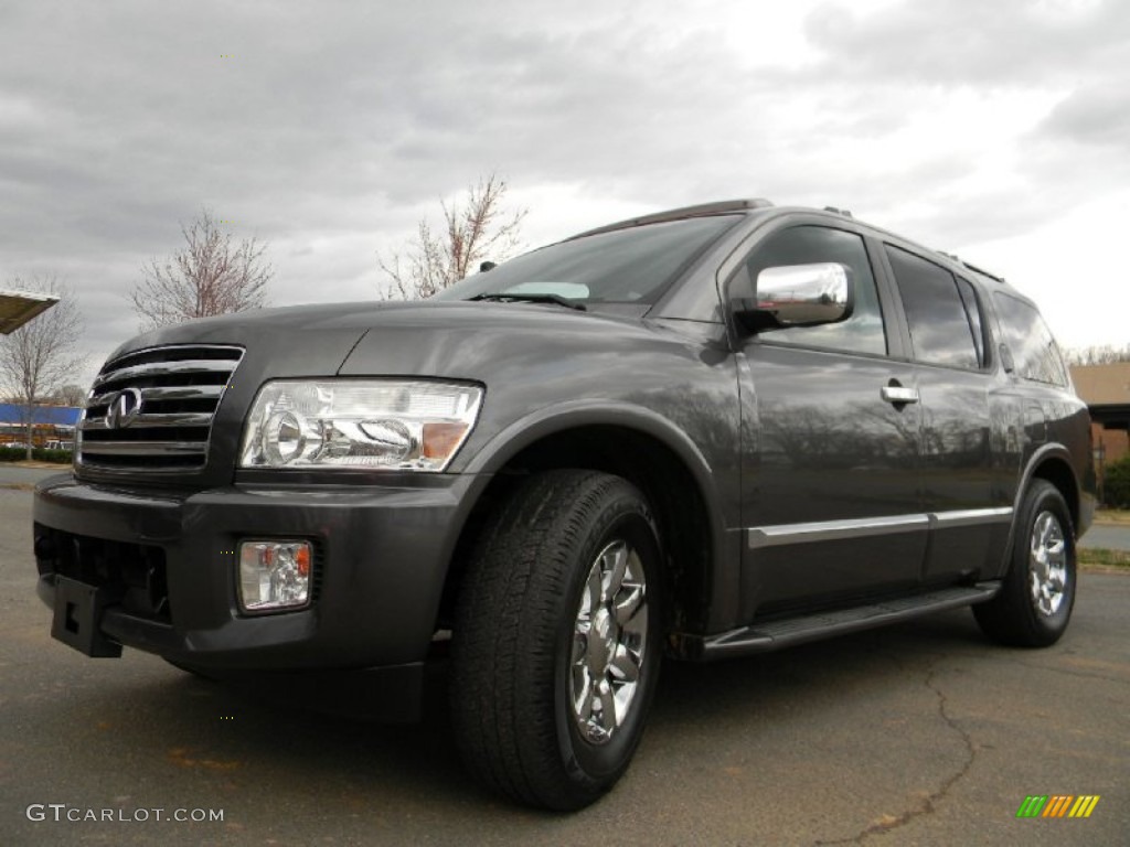 2005 QX 56 4WD - Silver Graphite Gray / Graphite photo #6