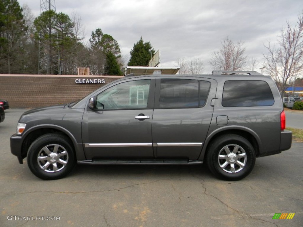 2005 QX 56 4WD - Silver Graphite Gray / Graphite photo #7