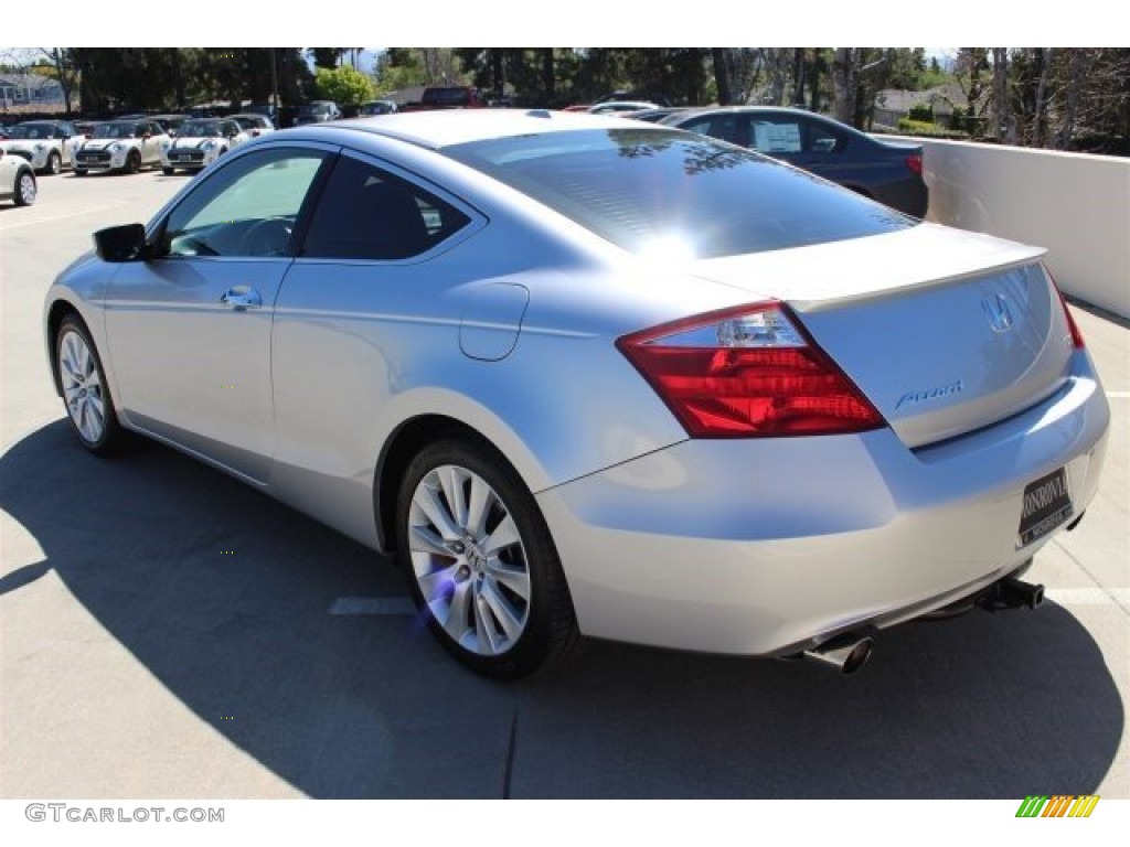 2009 Accord EX-L V6 Coupe - Alabaster Silver Metallic / Black photo #3