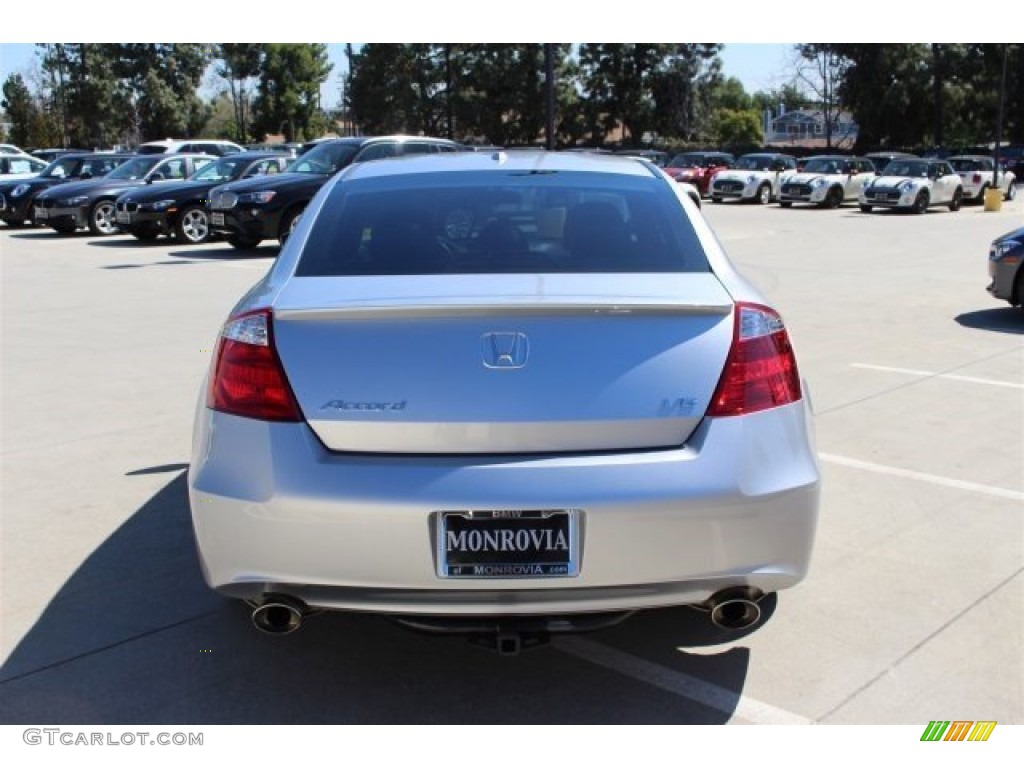 2009 Accord EX-L V6 Coupe - Alabaster Silver Metallic / Black photo #8