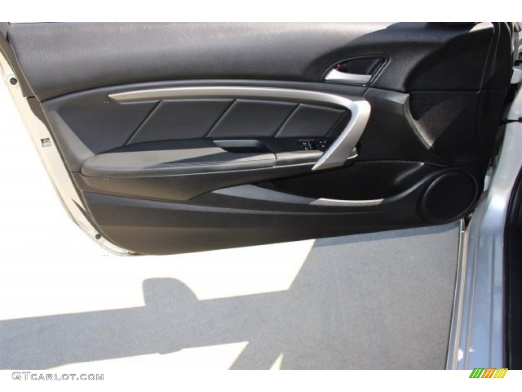 2009 Accord EX-L V6 Coupe - Alabaster Silver Metallic / Black photo #17
