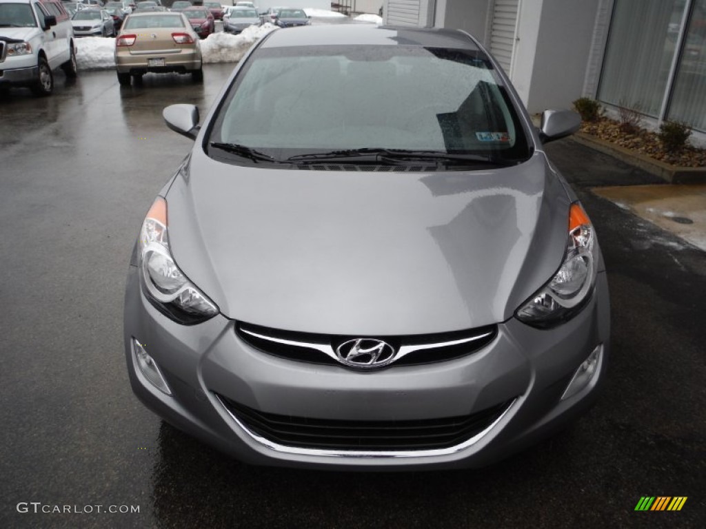 2012 Elantra GLS - Harbor Gray Metallic / Gray photo #4