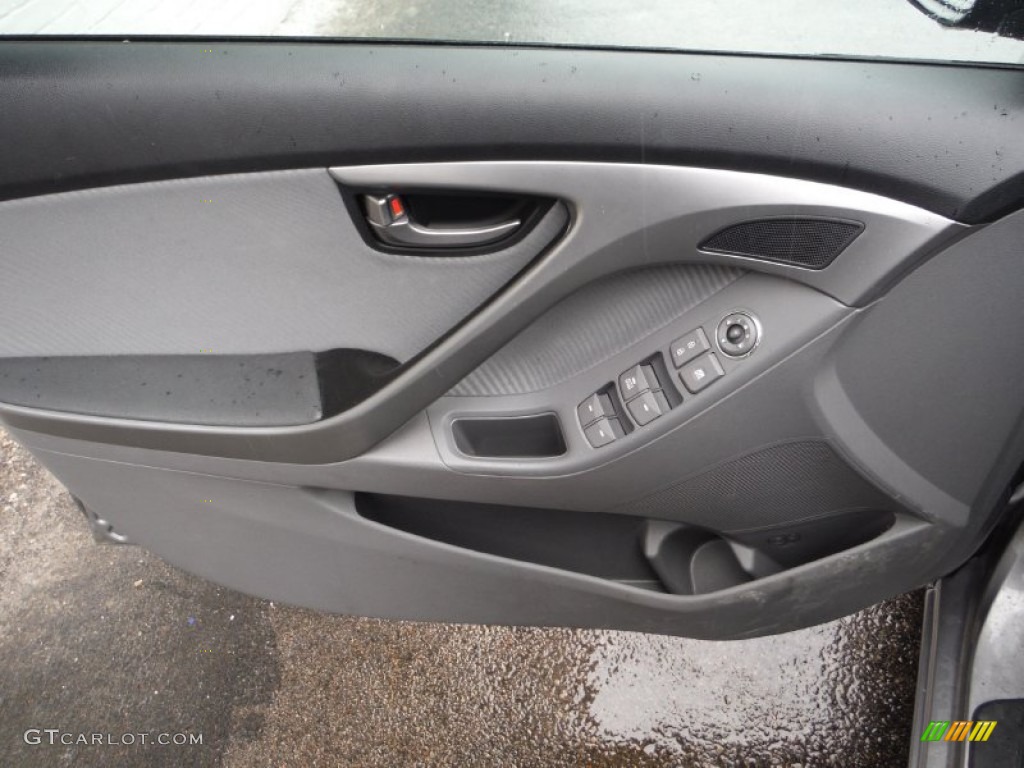 2012 Elantra GLS - Harbor Gray Metallic / Gray photo #9