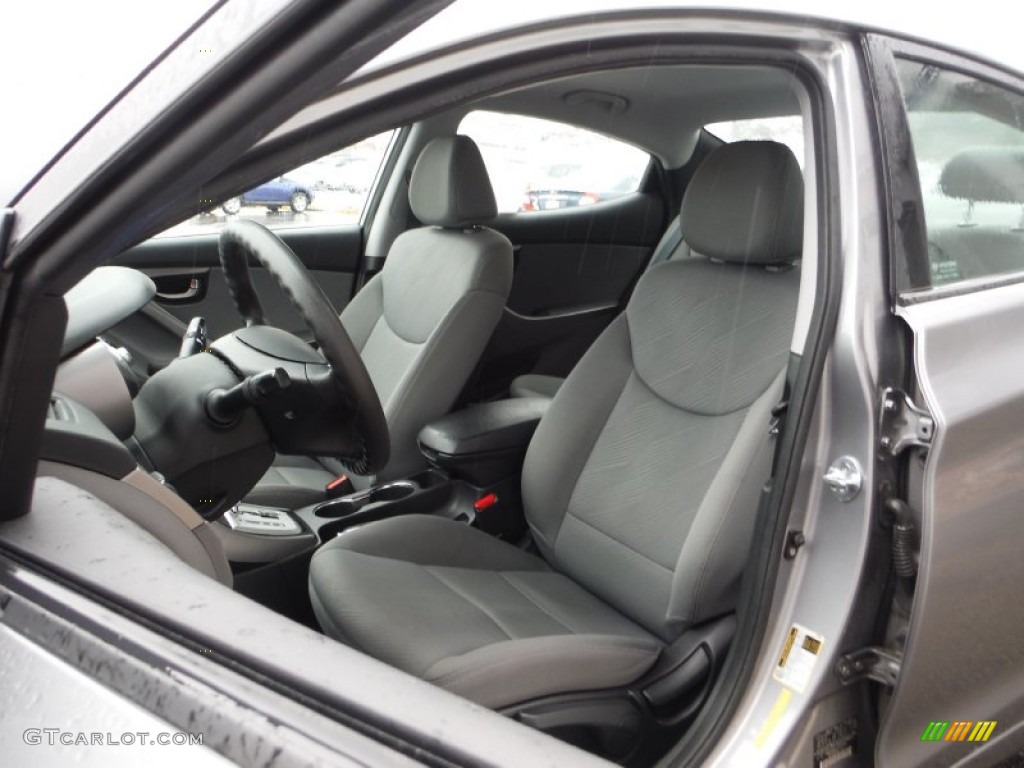 2012 Elantra GLS - Harbor Gray Metallic / Gray photo #12