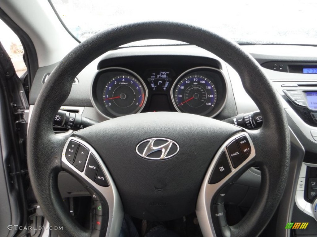 2012 Elantra GLS - Harbor Gray Metallic / Gray photo #19