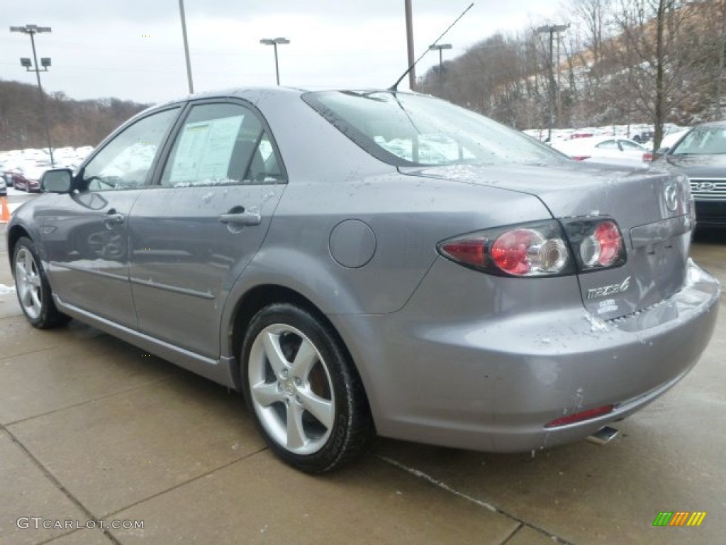 2008 MAZDA6 i Sport Sedan - Tungsten Gray Metallic / Gray photo #8