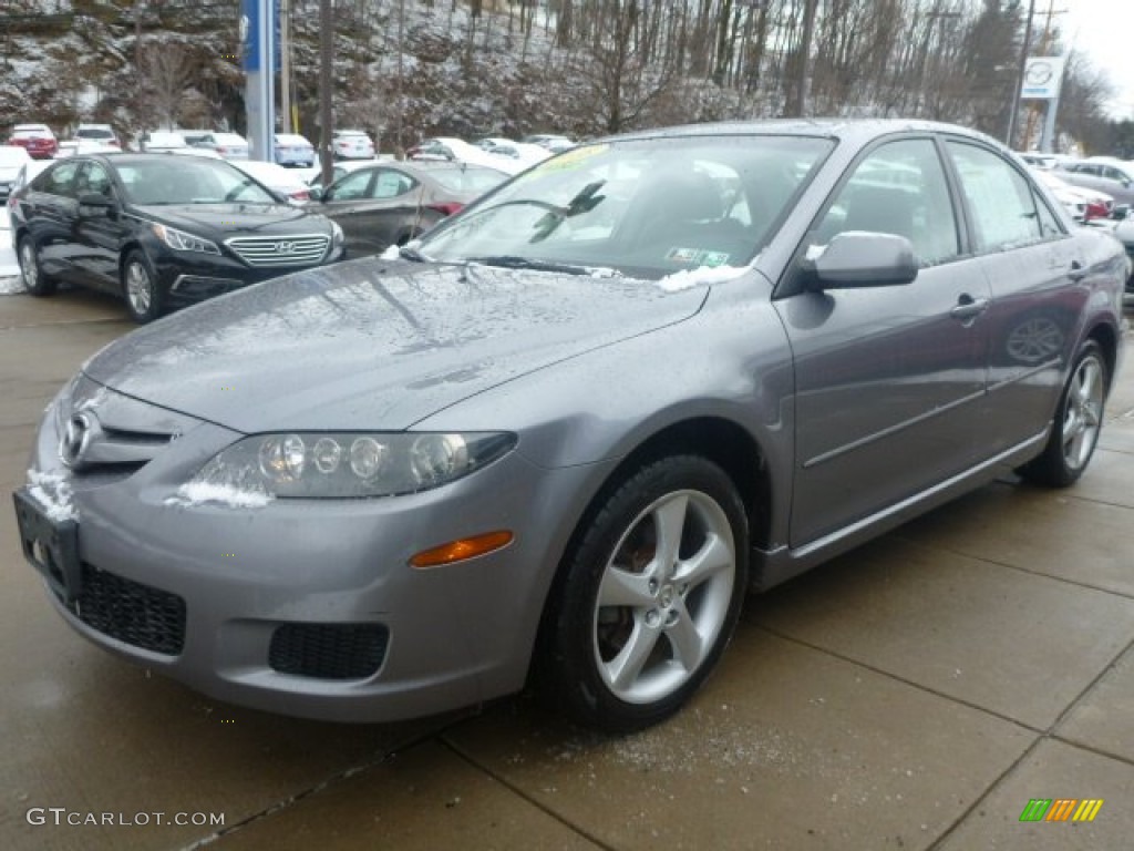 2008 MAZDA6 i Sport Sedan - Tungsten Gray Metallic / Gray photo #10