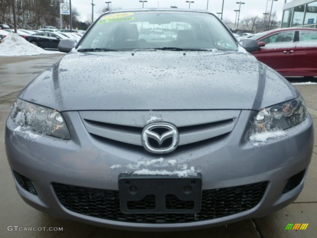 2008 MAZDA6 i Sport Sedan - Tungsten Gray Metallic / Gray photo #11