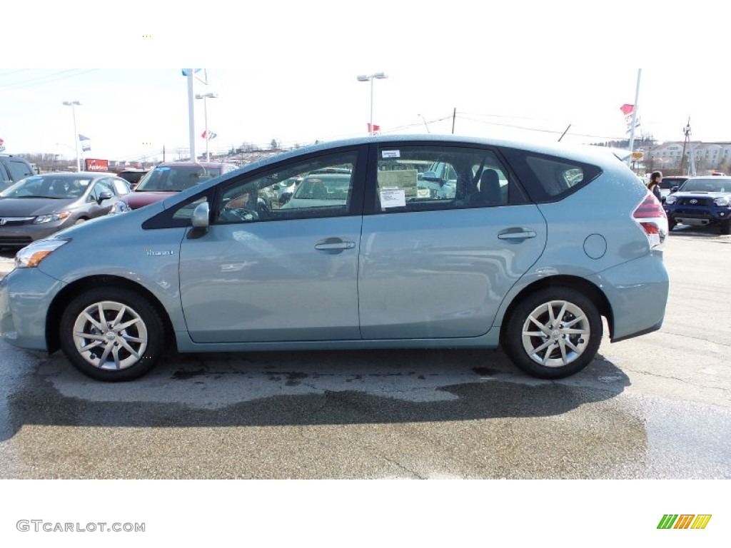 2015 Prius v Four - Sea Glass Pearl / Black photo #3