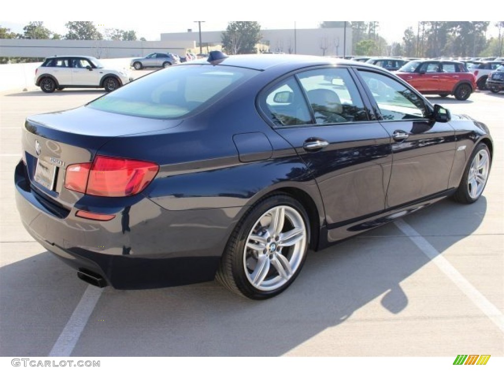 2012 5 Series 550i Sedan - Imperial Blue Metallic / Oyster/Black photo #4