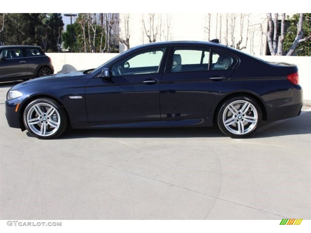 2012 5 Series 550i Sedan - Imperial Blue Metallic / Oyster/Black photo #5