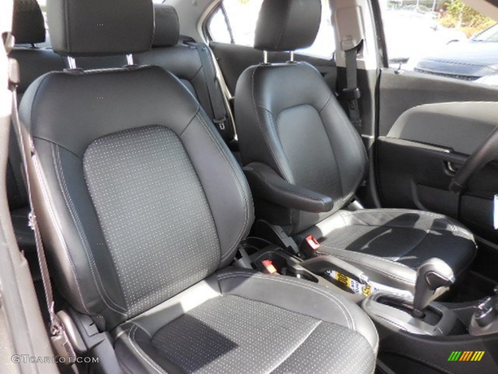 Jet Black/Dark Titanium Interior 2014 Chevrolet Sonic LTZ Sedan Photo #102094491