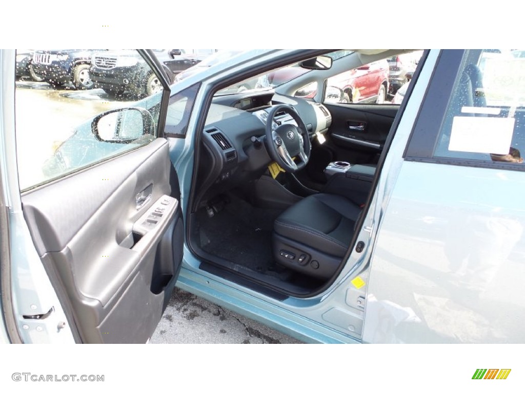 2015 Prius v Four - Sea Glass Pearl / Black photo #9
