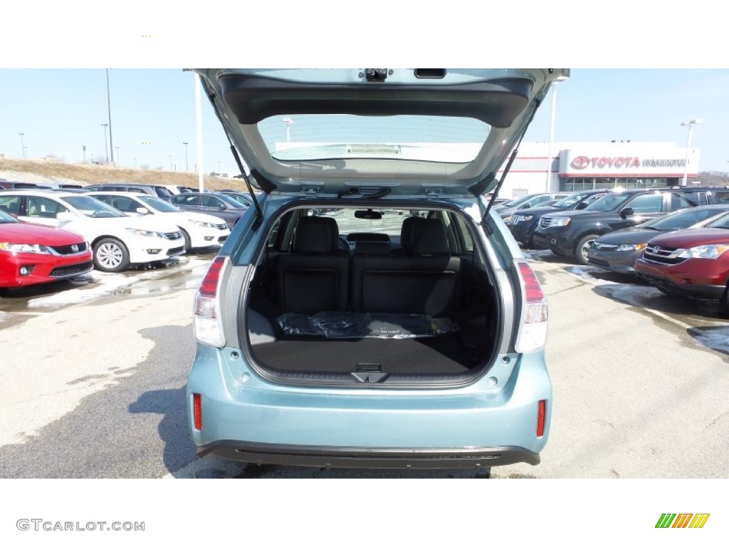 2015 Prius v Four - Sea Glass Pearl / Black photo #13