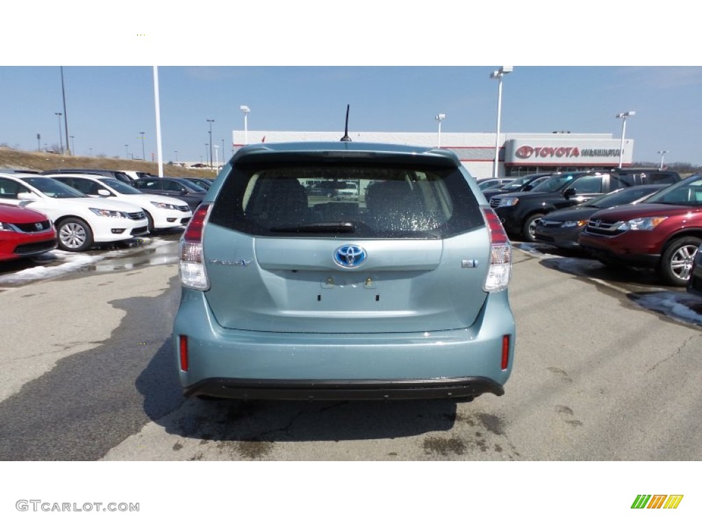 2015 Prius v Four - Sea Glass Pearl / Black photo #20