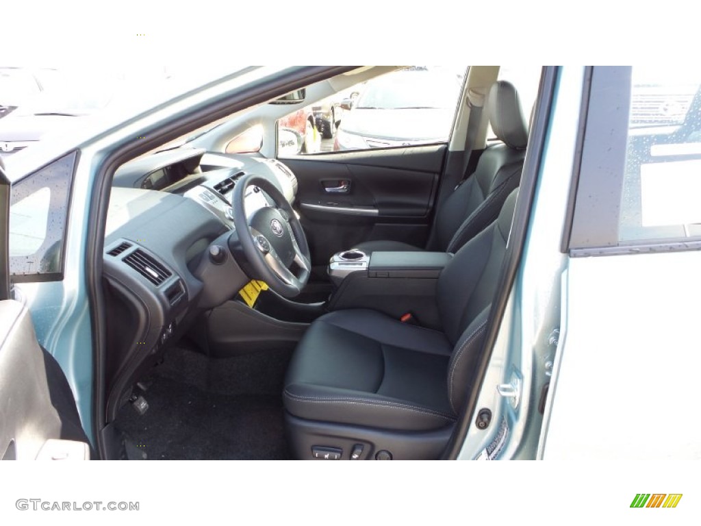 2015 Prius v Four - Sea Glass Pearl / Black photo #25