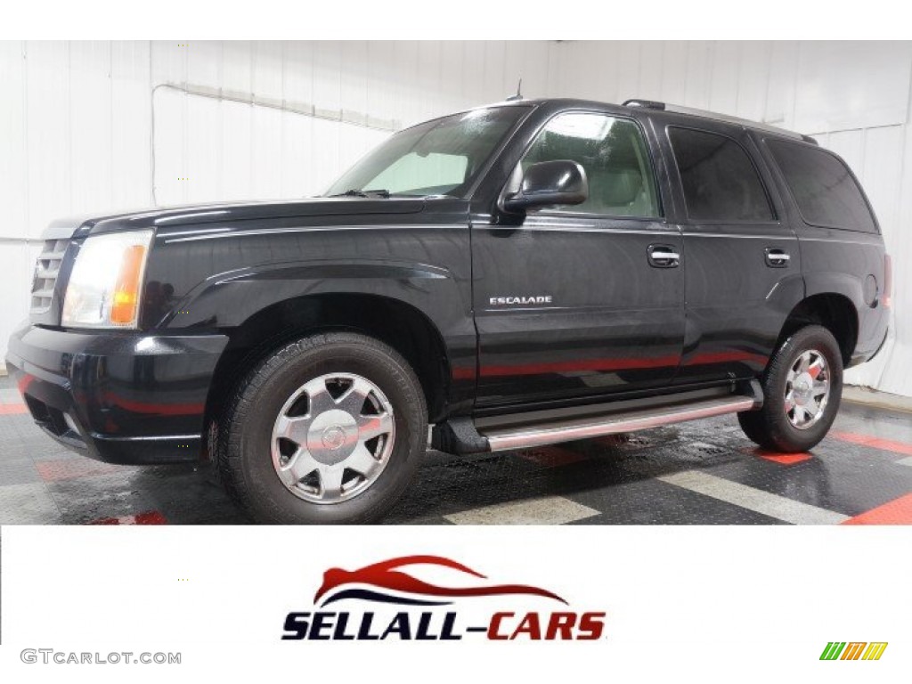 2003 Escalade AWD - Sable Black / Pewter photo #1