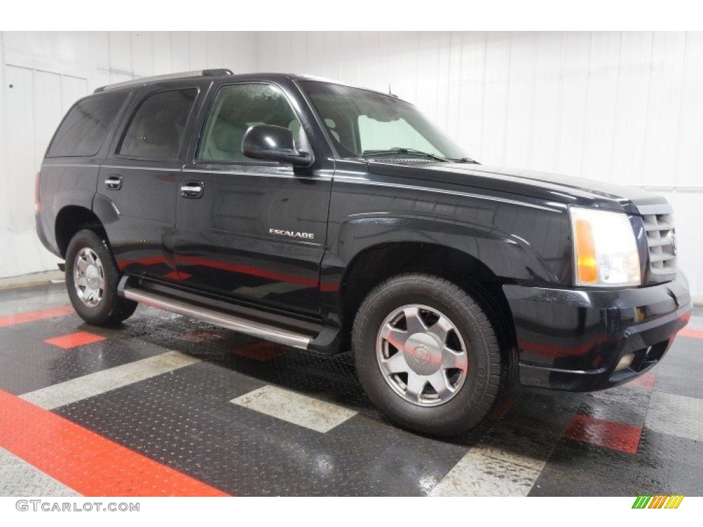 2003 Escalade AWD - Sable Black / Pewter photo #6