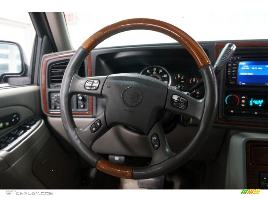 2003 Escalade AWD - Sable Black / Pewter photo #25