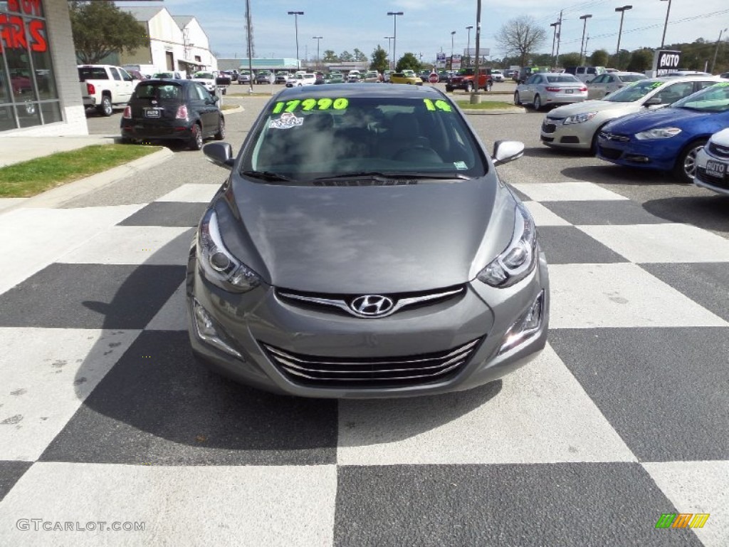 2014 Elantra Limited Sedan - Gray / Gray photo #2