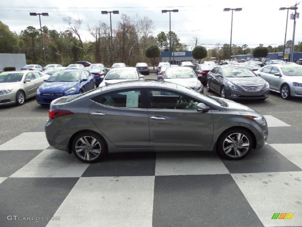 2014 Elantra Limited Sedan - Gray / Gray photo #3