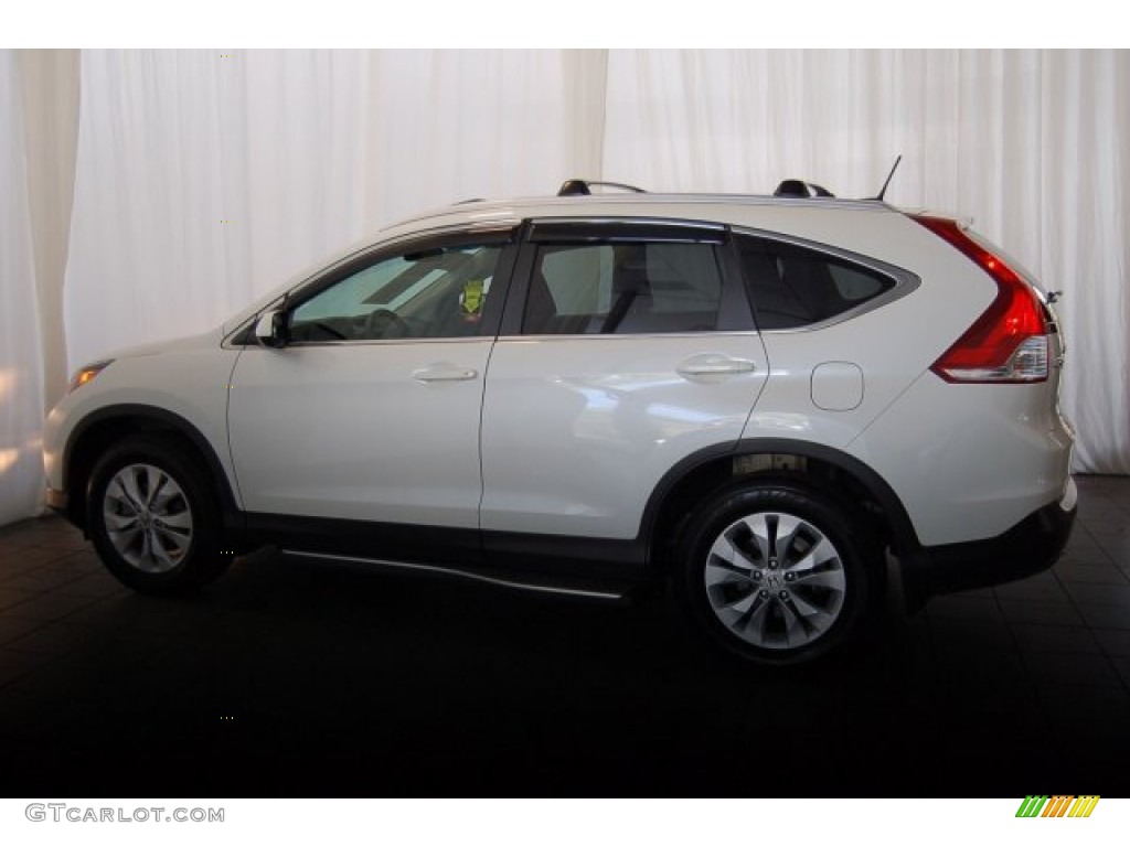 2014 CR-V EX-L AWD - White Diamond Pearl / Black photo #11