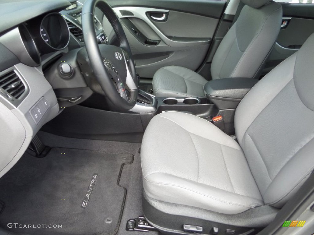2014 Elantra Limited Sedan - Gray / Gray photo #10